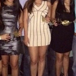 Metallic Black and Silver Bodycon Dress